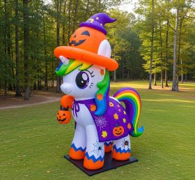 Cartoon3-339 Halloween Unicorn Inflatabl...