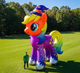 Cartoon3-401 Halloween Unicorn Inflatabl...