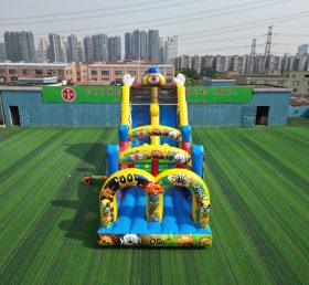 T7-1540B Clown Theme Inflatable Slide