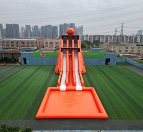 T8-4177B Halloween Pumpkin Slide & Pool