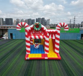 T2-4335B Christmas Candy Cane Bounce Hou...