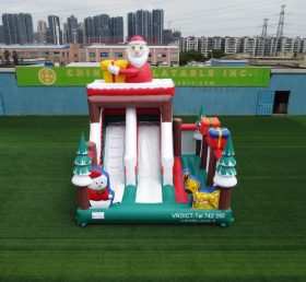 T2-6006 Christmas Bouncy Castle With Sli...