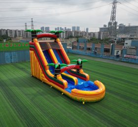 T8-5302 Tropical Inflatable Slide with P...