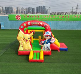 T2-4442 Pokémon Bouncy Castle With Slid...