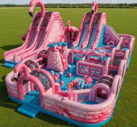 GF2-399 Flamingo Theme Inflatable Park