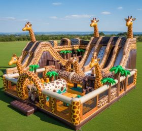 GF2-402 Giraffe Theme Inflatable Park