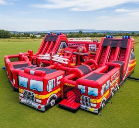 GF2-596 Firetruck Theme Inflatable Park
