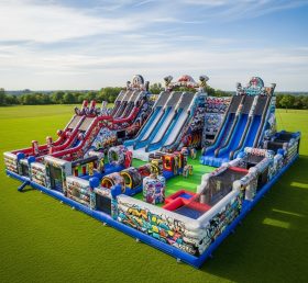 GF2-618 Graffiti Theme Inflatable Park