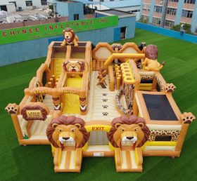 GF3-347 Lion Theme Inflatable Park