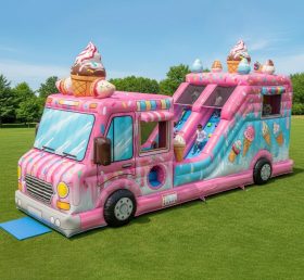 T6-6331 Food Trucks Theme Inflatable Pla...