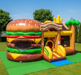 T6-6343 Hamburger Theme Inflatable Playg...