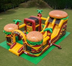 T6-6347 Hamburger Theme Inflatable Playg...
