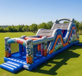 T7-3625 Graffiti Inflatable Obstacle Cou...