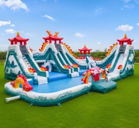 Pool3-442 Chinese Style Theme Pool Water...