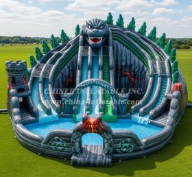 Pool3-606 Godzilla Theme Pool Water Park