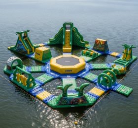 S394 Jungle Theme Inflatable Water Park