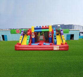 T2-4654 Lego Bouncy Castle With Slide Po...