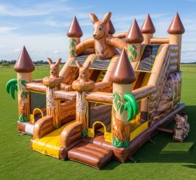 T5-2986 Kangaroo Theme Inflatable Castle...