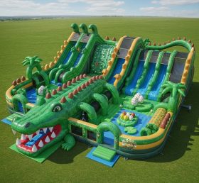 T6-6413 Crocodile Theme Inflatable Funci...
