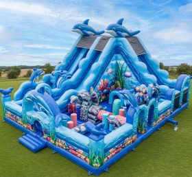 T6-6421 Dolphin Theme Inflatable Funcity