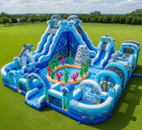 T6-6422 Dolphin Theme Inflatable Funcity