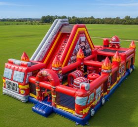 T6-6440 Firetruck Theme Inflatable Funci...