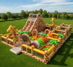 T6-6727 Giraffe Theme Inflatable Park