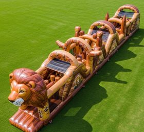 T7-3887 Lion Theme Inflatable Obstacle C...