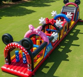 T7-4247 Mickey & Minnie Theme Inflatable Obstacle Course