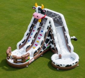 T8-5506 Cow Theme Inflatable Water Slide