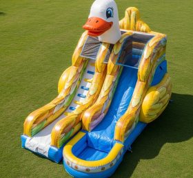 T8-5554 Duck Theme Inflatable Water Slid...