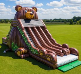 T8-7738 Bear Theme Inflatable Slide
