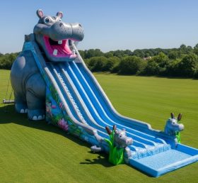 T8-9010 Hippo Inflatable Water Slide