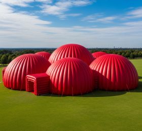 Tent1-6205 Giant Red Inflatable Dome
